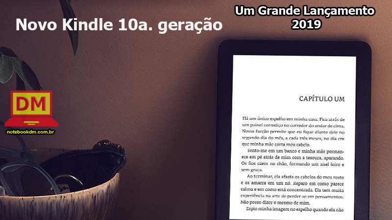Novo Kindle 10a. geração com iluminação embutida