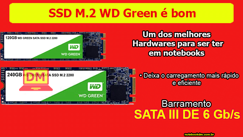 SSD M2 WD Green é bom para deixar seu notebook mais eficiente