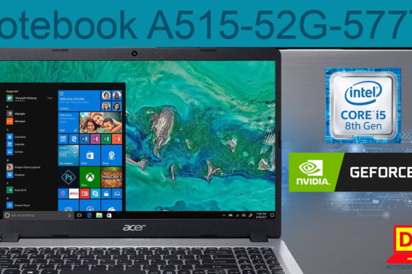 O A515-52G-577T da Acer é um modelo intermediário bom