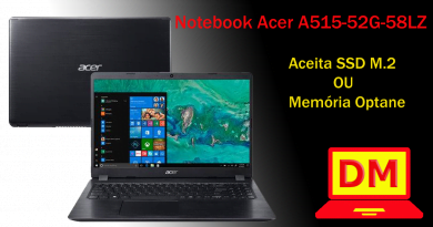 Acer A515-52G-58LZ: Um modelo é um intermediário para trabalhar, estudar e rodar jogos atuais