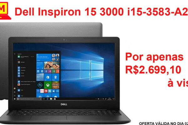 O Notebook Dell Inspiron i15-3583-A20P é bom e tem bom custo benefício em 2019.