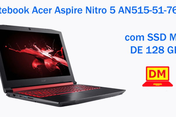 Notebook Acer Nitro 5 AN515-51-76EL 2019 com SSD M.2