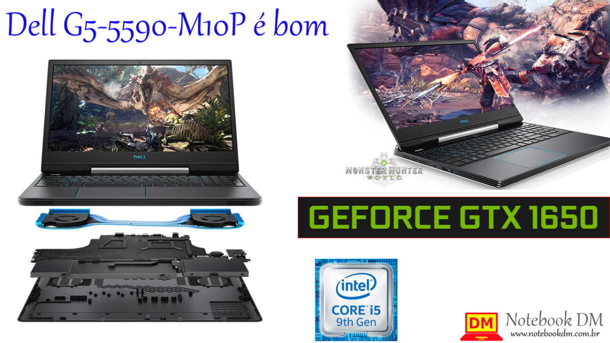 O Notebook Dell G5-5590-M10P é bom para rodar diversos Games