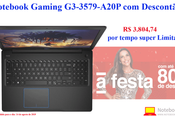 Notebook Gaming G3 G3-3579-A20P com Descontão