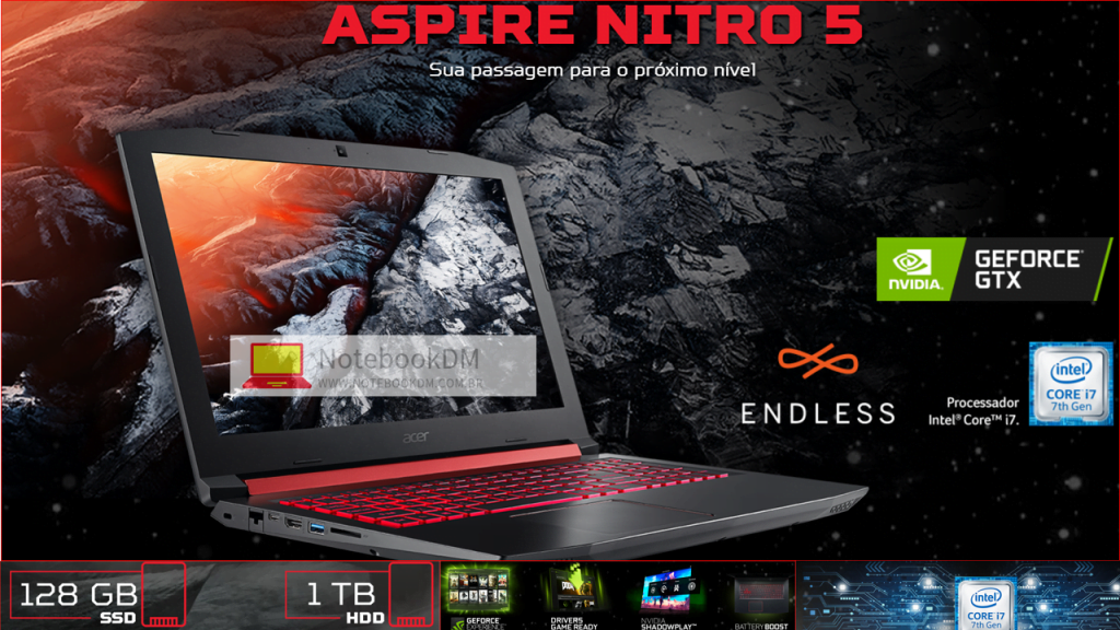 Notebook Nitro 5 AN515-51-70J1 é bom e tem SSD M2 1 O Notebook Nitro 5 AN515-51-70J1 é bom ? Ele tem SSD M2
