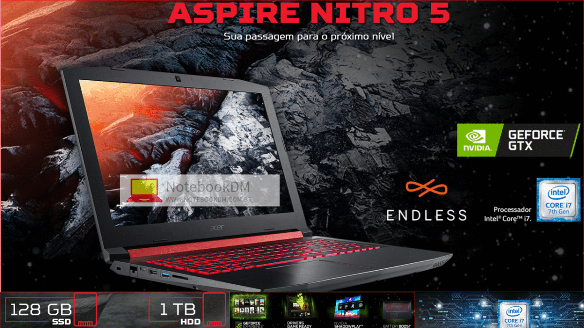 O Notebook Nitro 5 AN515-51-70J1 é bom ? Ele tem SSD M2