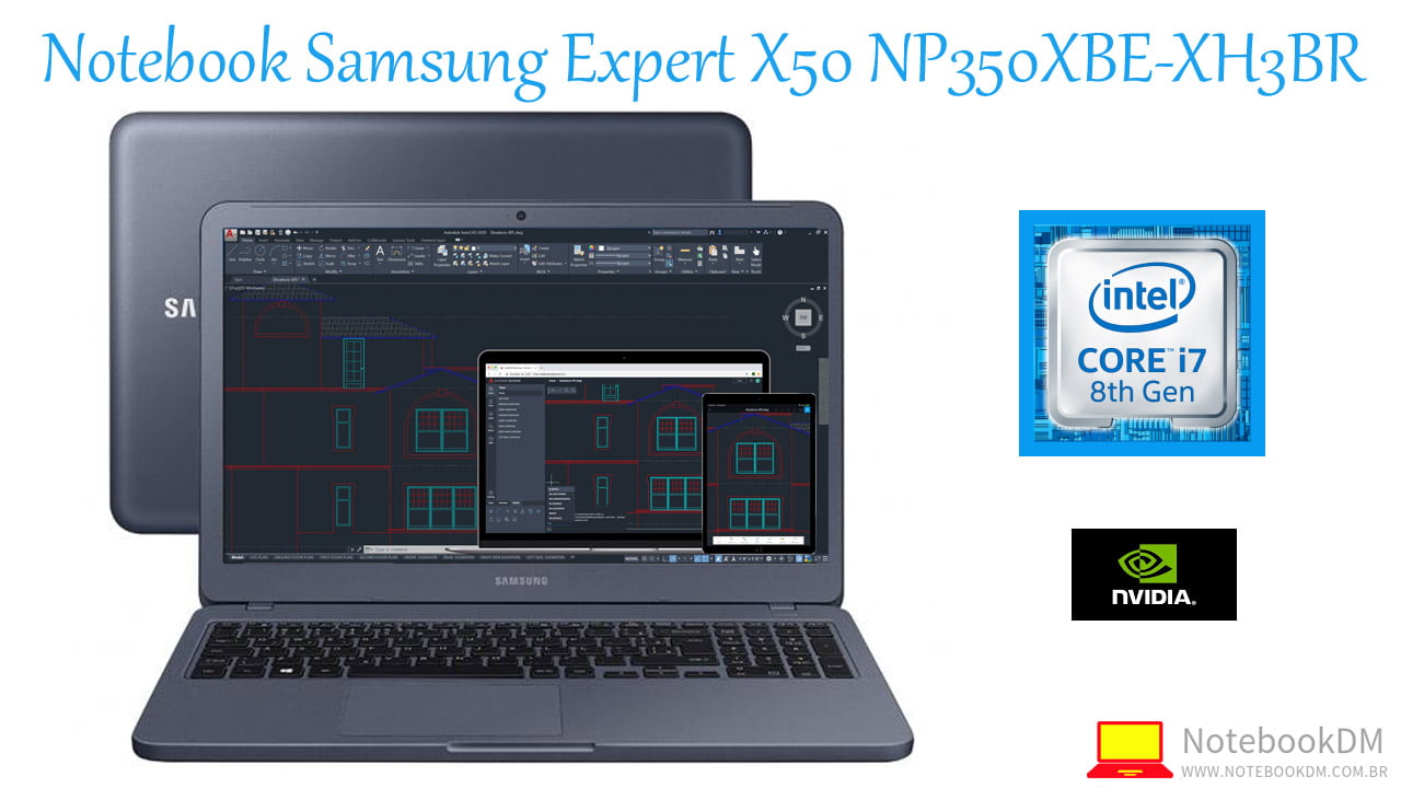 Notebook Samsung Expert X50 NP350XBE-XH3BR