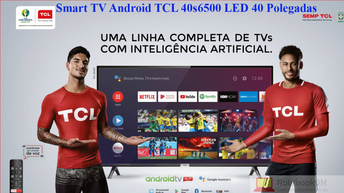 Smart TV Android TCL 40s6500 LED 40 Polegadas com super desconto