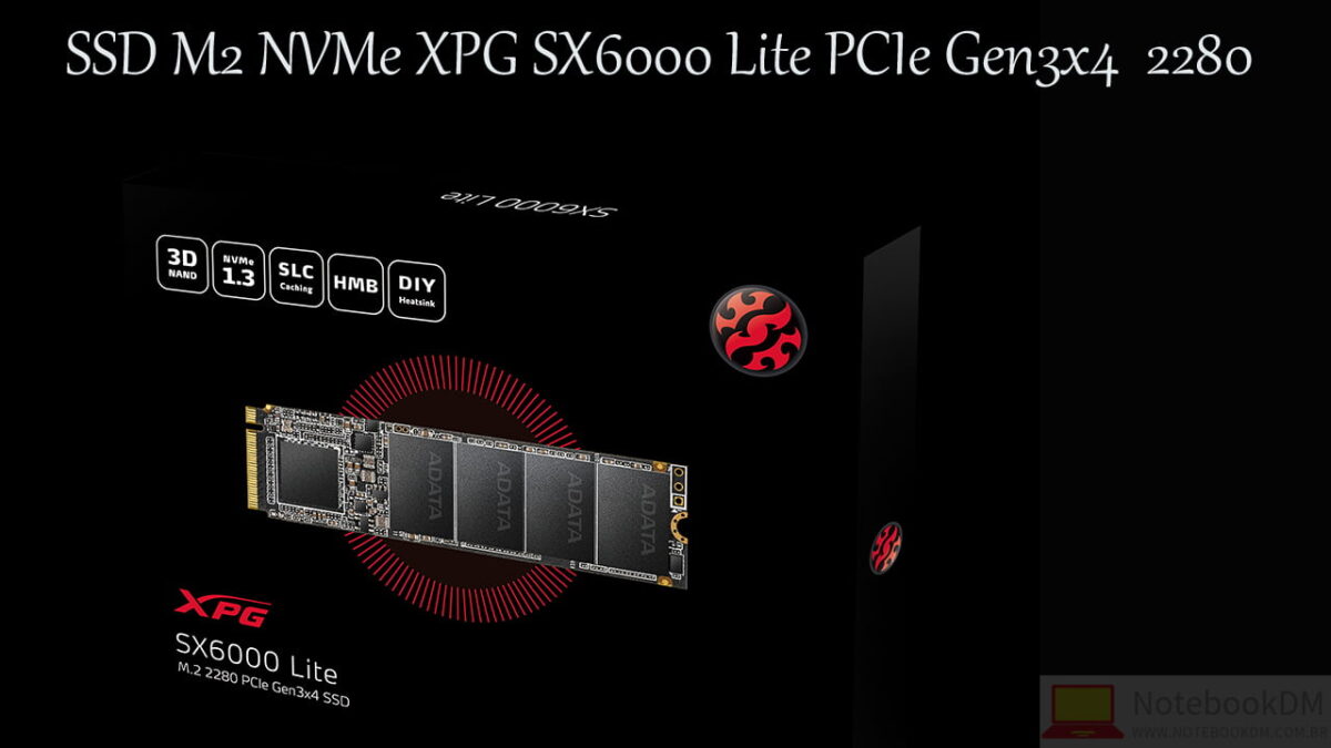 SSD M2 NVMe XPG SX6000 Lite PCIe Gen3x4 2280