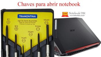 imagem ilustrativa de algumas Chaves para abrir notebook que vale a pena ter para fazer limpezas e upgrades em notebooks diversos