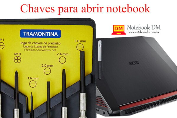 imagem ilustrativa de algumas Chaves para abrir notebook que vale a pena ter para fazer limpezas e upgrades em notebooks diversos