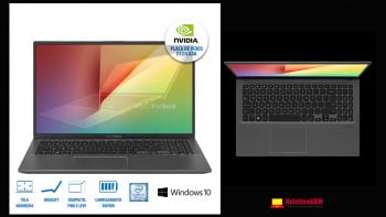 imagem ilustrativa do ASUS VivoBook X512FJ-EJ225T , que é um excelente notebook intermediário para trabalhar com projetos gráficos de nível intermediário