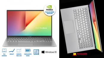 Imagem ilustrativa Asus VivoBook X512FJ-EJ228T. O Modelo é um intermediário que serve para trabalhar com projetos gráficos de nível médio no Autocad, REVIT e alguns outros.