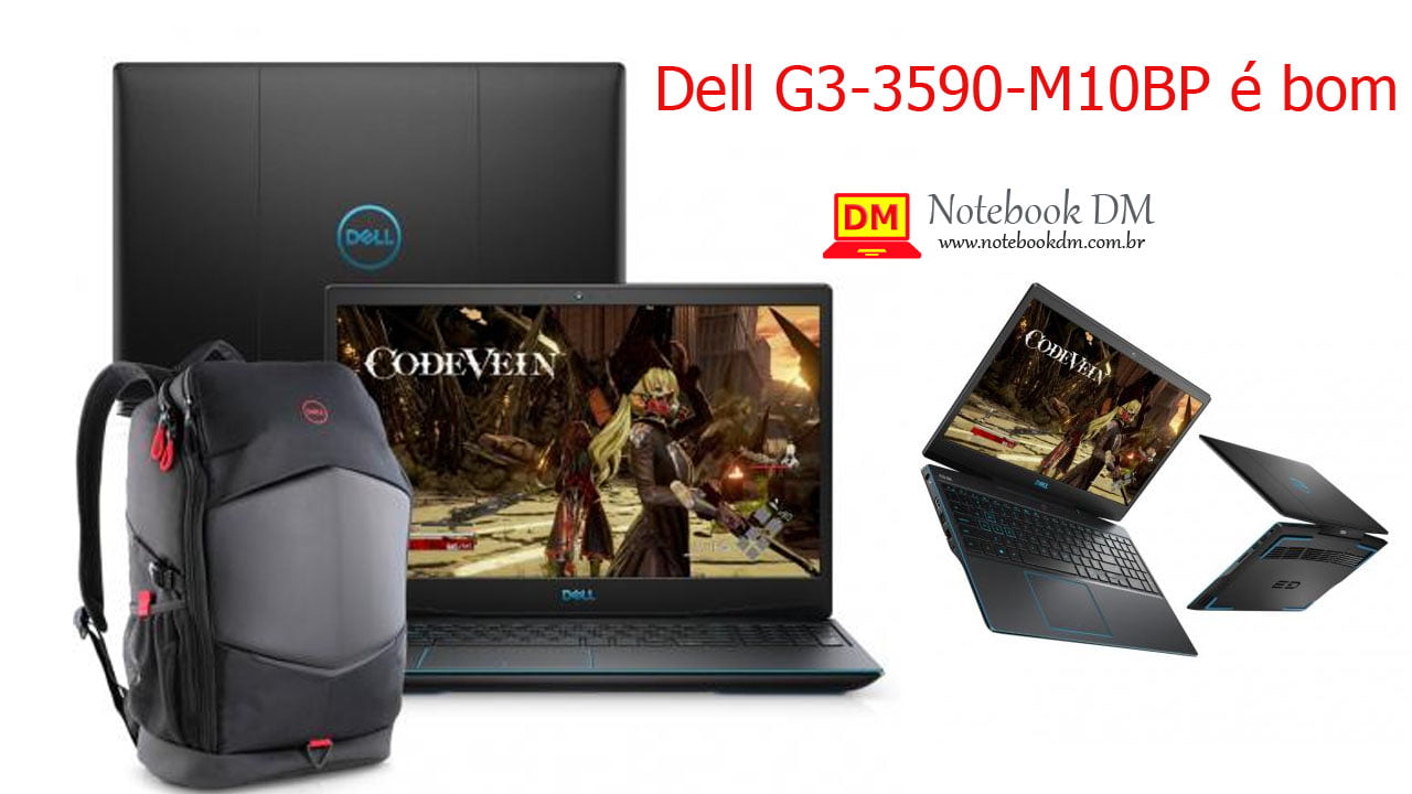 Notebook Dell G3-3590-M10BP é bom para rodar Muitos Games
