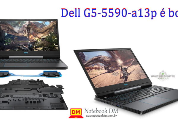 imagem ilustrativa do Dell G5-5590-a13p. O Dell G5-5590-a13p é um modelo de notebook Gamer, que é bom para rodar diversos jogos atuais.