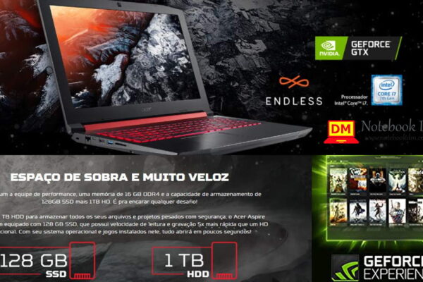 O Notebook Acer Nitro 5 AN515-51-70J1 é bom para rodar diversos jogos