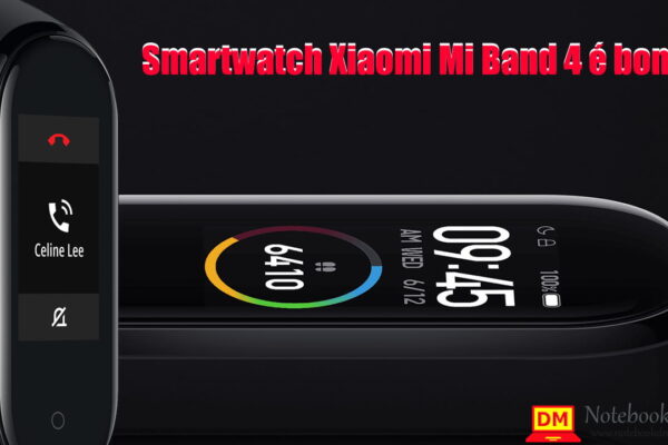 Imagem ilustrativa do Smartwatch Xiaomi Mi Band 4 que é um acessório muito importante para a saúde e para facilitar algumas ações