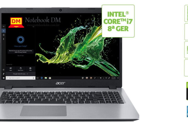 post com as principais informações do Notebook Acer A515-52G-73SY