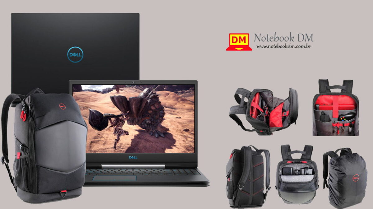 imagem ilustrativa do Dell G5-5590-a10bp é bom, que vem com mochila gamer