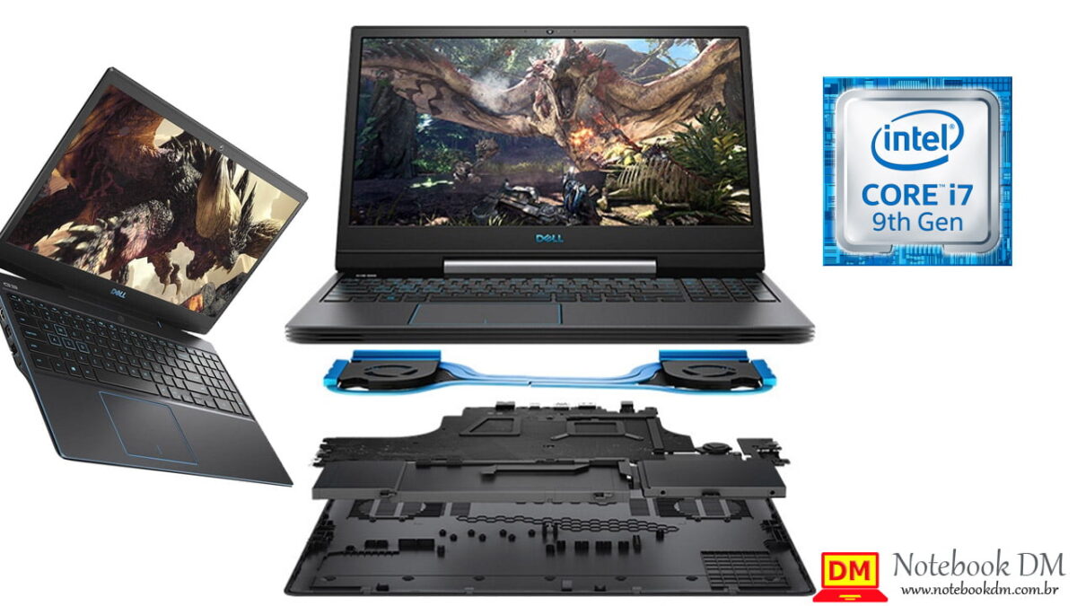 Notebook Dell Gaming G5-5590-A30P com Processador Intel da Nona Geração