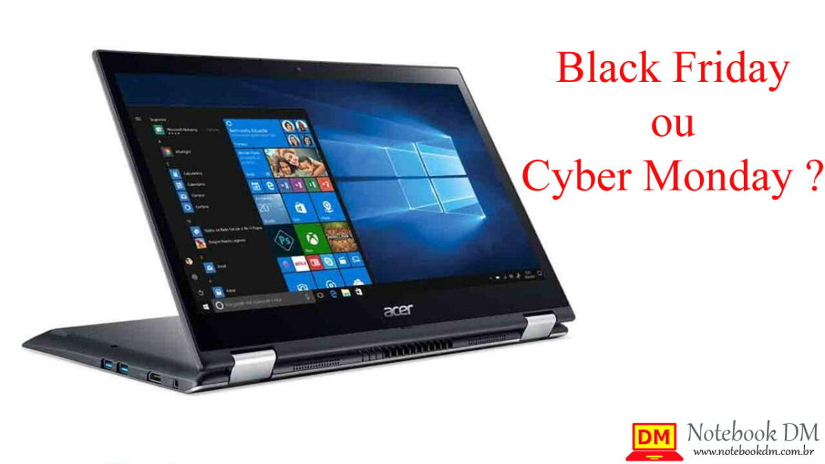 Notebook 2 em 1 Acer Spin 3 SP314-51-C5NP na Black Friday
