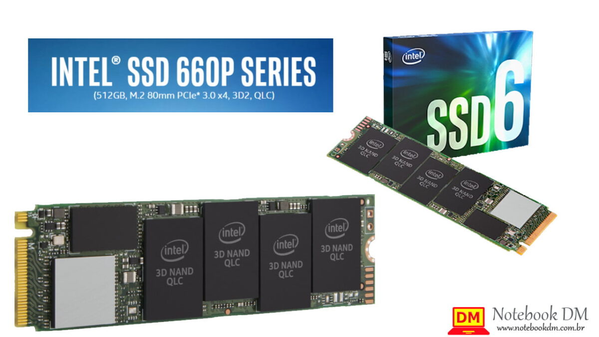 SSD 512 GB INTEL 660P NVME em PROMOÇÃO