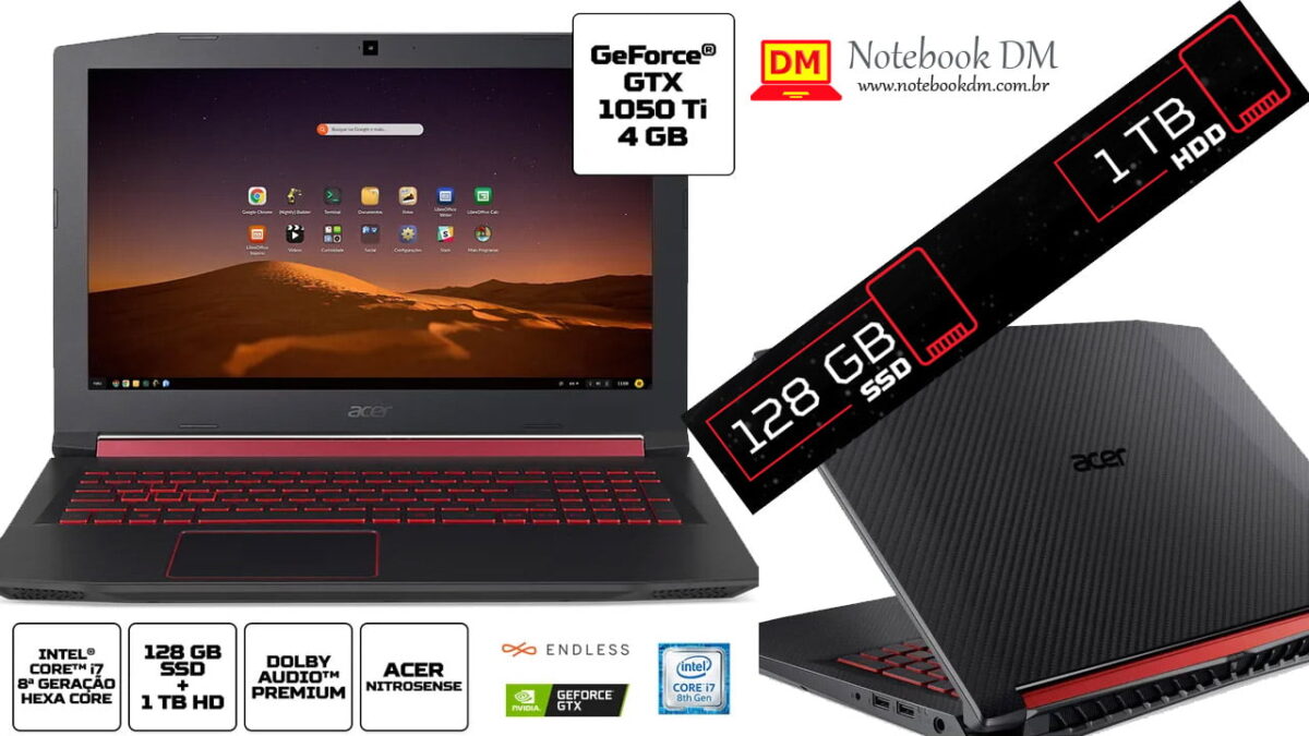 O Notebook Acer Nitro 5 AN515-52-7974 vale a pena para jogos e trabalhos ?