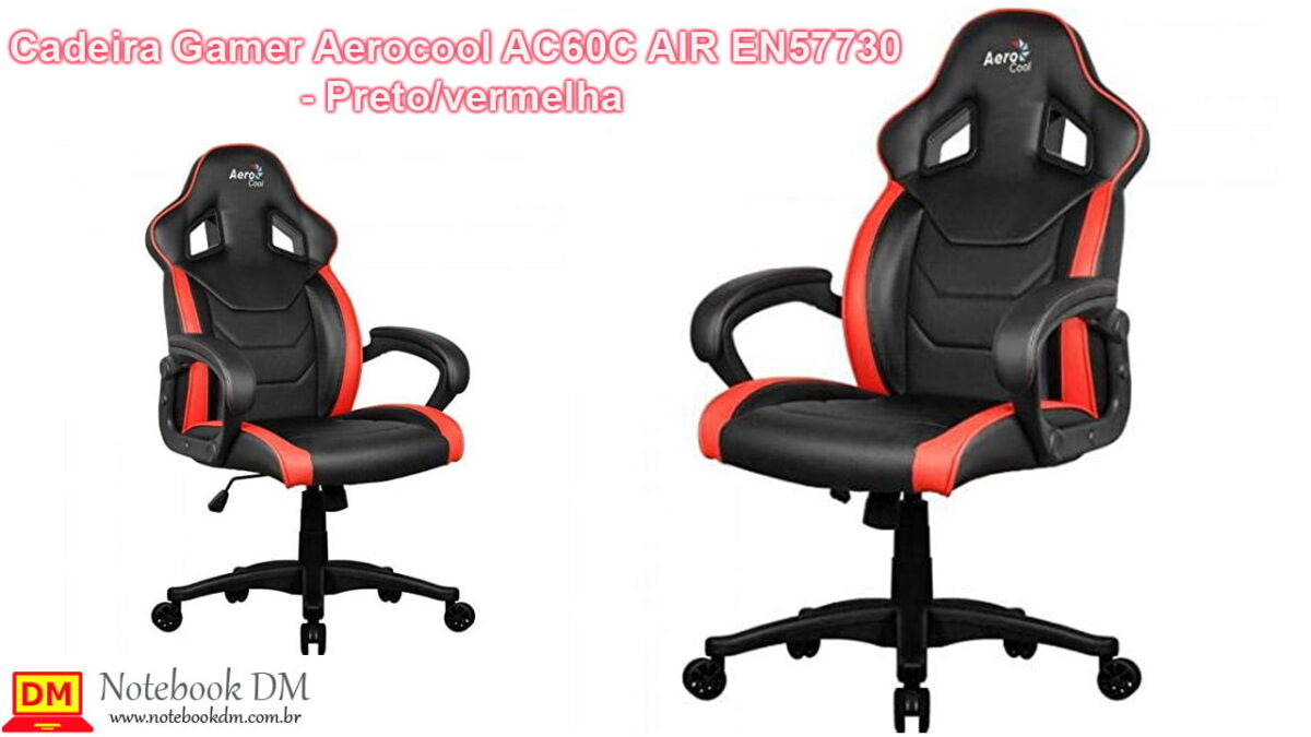 Compre sua Cadeira Gamer Aerocool AC60C AIR EN57730 na Black Friday 2019 !