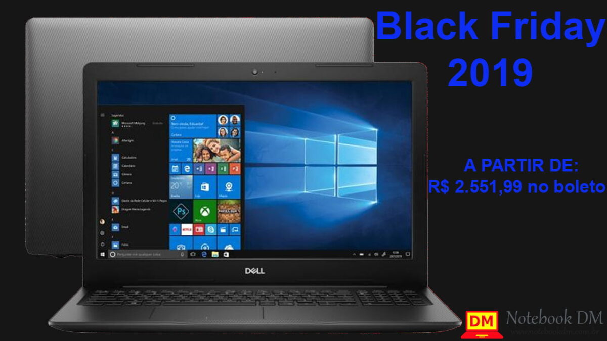 Notebook Inspiron i15-3583-A30P na Black Friday 2019 e com ótimo preço á vista !