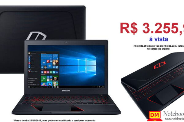 Notebook Odyssey com Preço de Black Friday em pagamento á vista por tempo Limitado