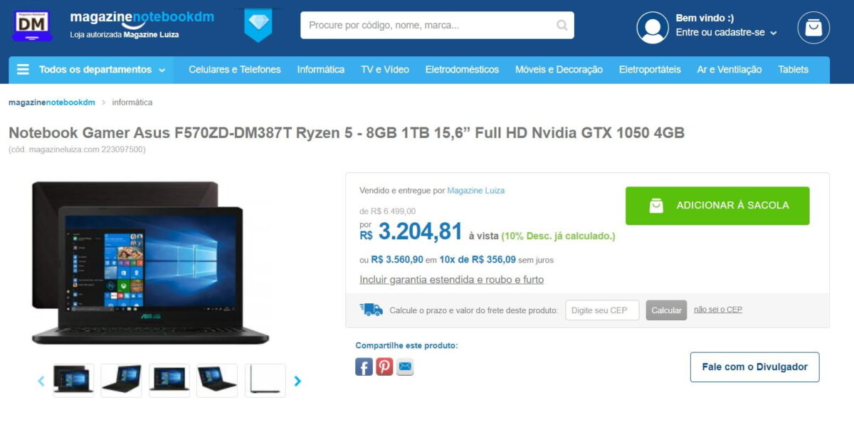 Notebook para Jogos com Preço de Black Friday