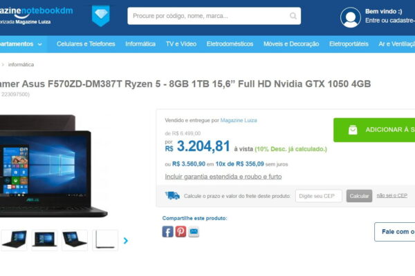 Notebook para Jogos com Preço de Black Friday