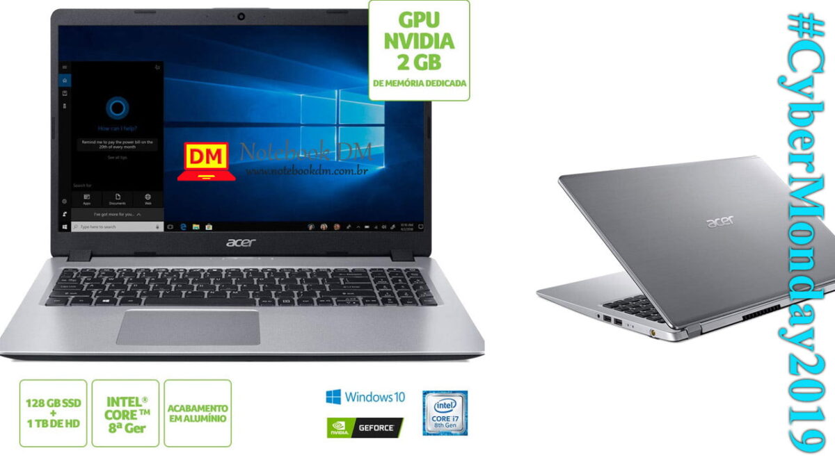 Notebook Acer A515-52G-79H1 na Cyber Monday 2019 com ótimo preço, aproveite !
