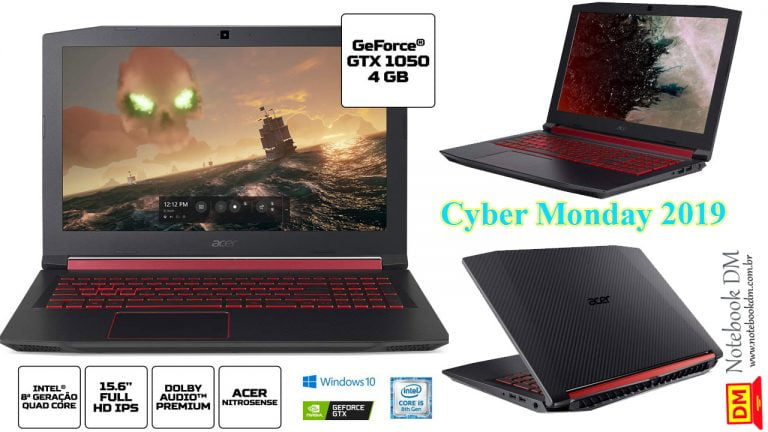 Notebook Acer Nitro 5 AN515-52-5188 na Cyber Monday 2019 com ótimo preço á vista ou parcelado !