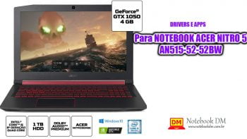 Driver Acer Nitro 5 AN515-52-52BW Vídeo Rede Som