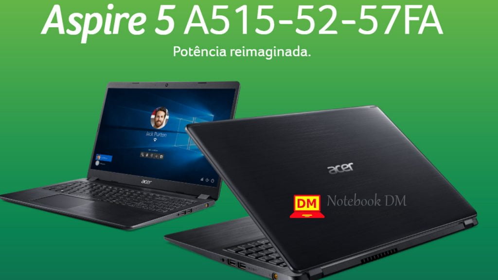 Notebook Acer Aspire 5 A515-52-57FA 1 O Notebook Acer Aspire 5 A515-52-57FA
