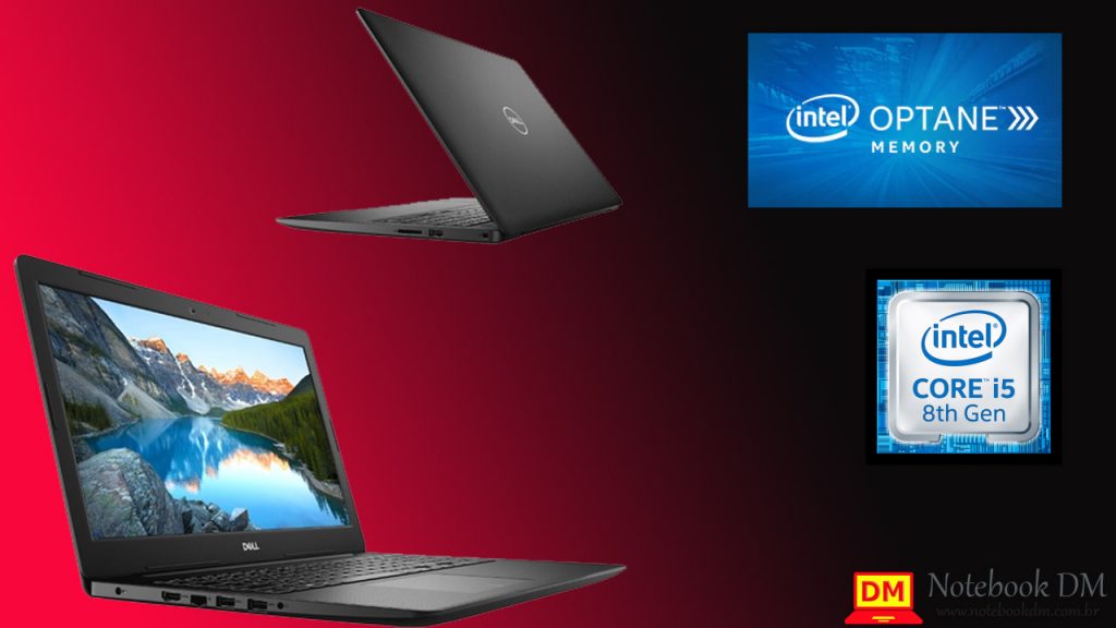 Notebook Dell com OPTANE Inspiron I15-3583-A2YP 1 Notebook Dell com OPTANE para ter uma grande velocidade de inicialização dos aplicativos mais usados !