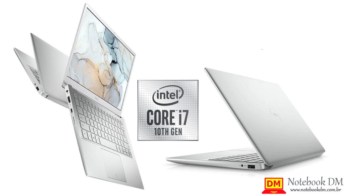 O Notebook Dell Inspiron i13-7391-M30S trás combinação de Design