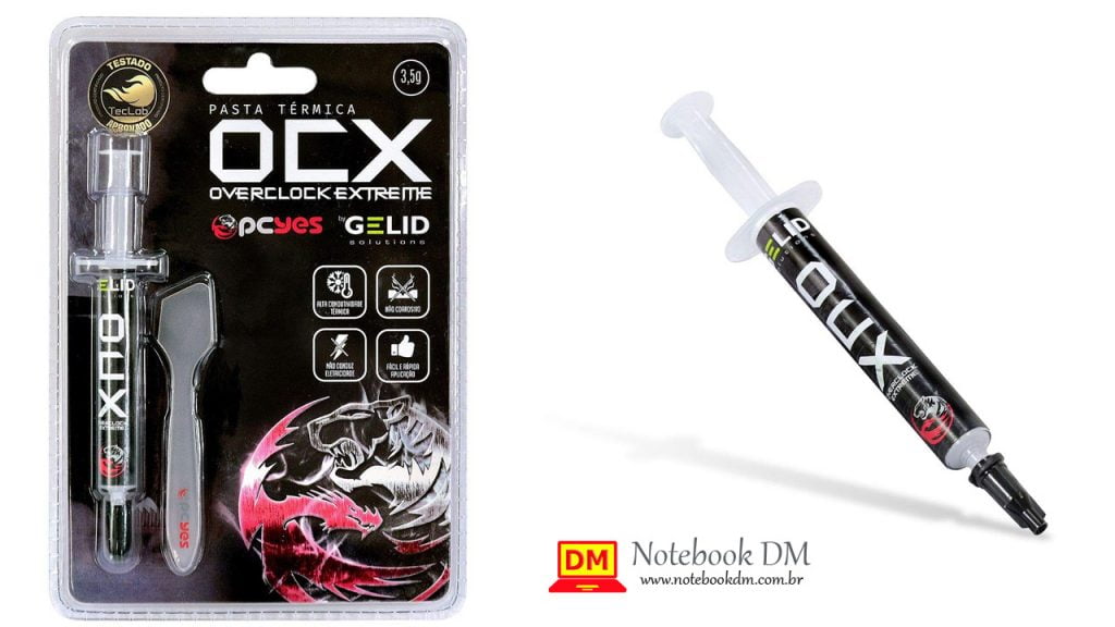Pasta Térmica PCYes OCX By Gelid 1 A Pasta Térmica PCYes OCX By Gelid é uma das melhores opções para comprar em 2019 !