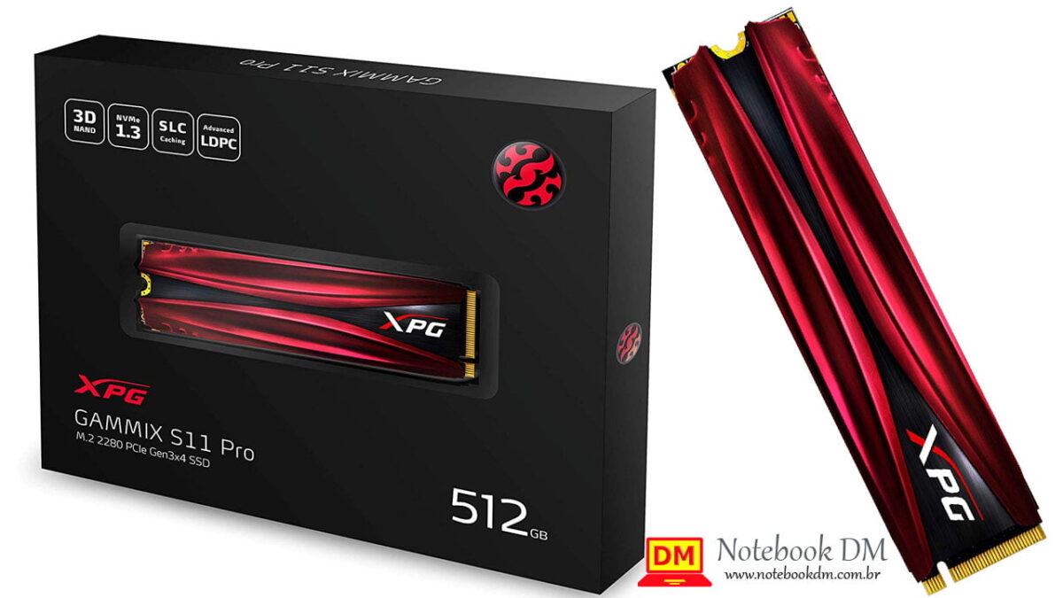 SSD M2 XPG GAMMIX S11 PRO 512GB é bom