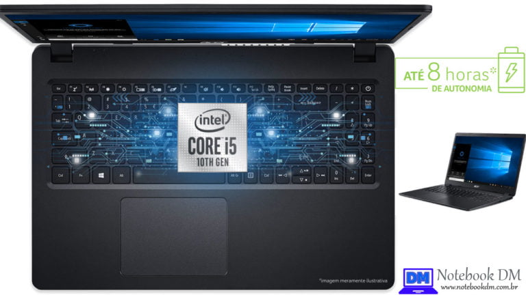 Notebook Acer Aspire 3 A315-54-53WJ com Processador Intel da Décima Geração