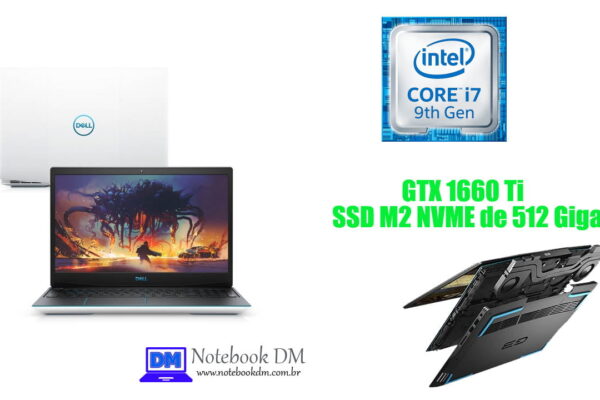 Dell G3-3590-M60B com SSD de 512 Gigas para ter alta velocidade de carregamento