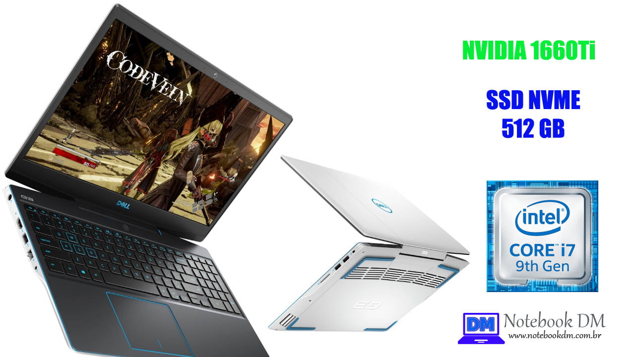 Notebook Dell G3-3590-U60B com Ótima configuração