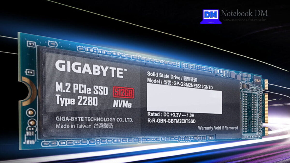 Que tal um SSD M2 Gigabyte NVME com 512 Gigas para instalar em seu Notebook ?