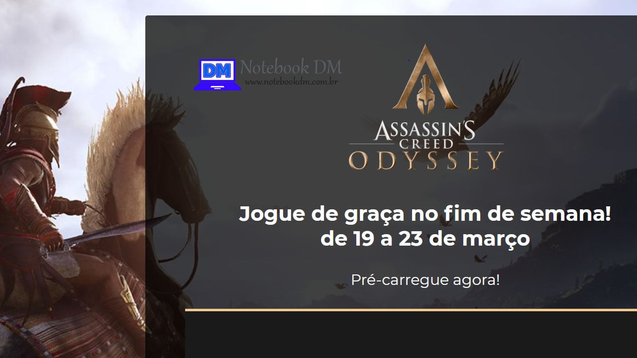 Jogo Assassins Creed Odyssey grátis para PC, PS4 e XBOX ONE !