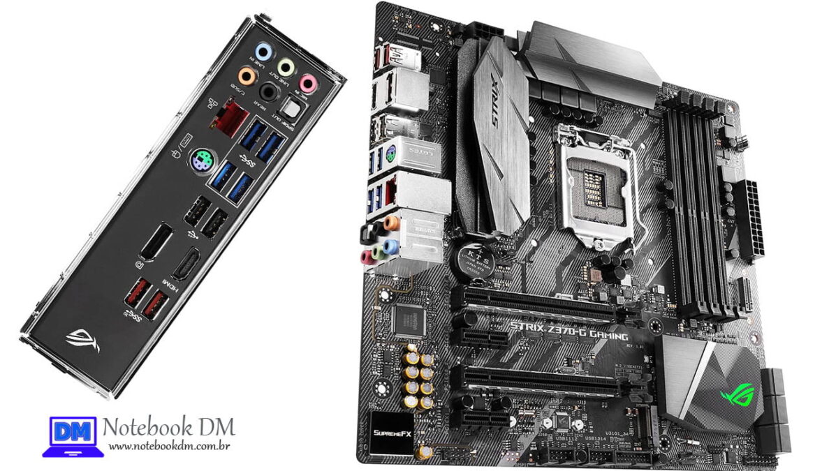 Placa Mãe Asus Z370-G Strix Gaming com Socket LGA 1151 e muito mais