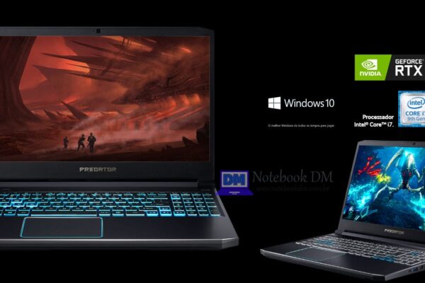 Notebook Gamer Acer Predator Helios 300 PH315-52-7210 com Placa de vídeo RTX2060 +Tela com taxa de atualização de 144hz
