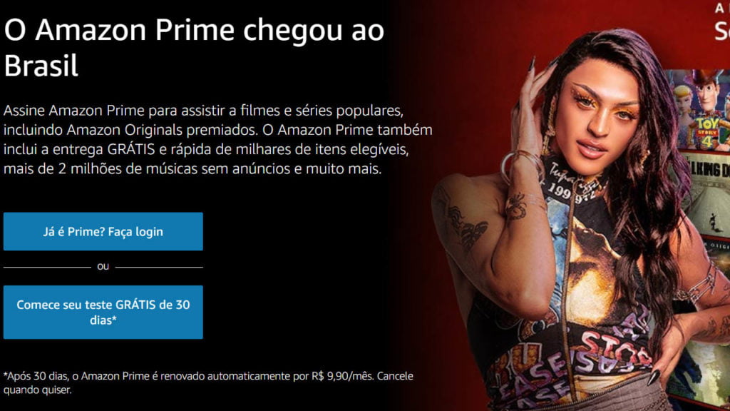 Prime Vídeo: A Plataforma tem alguns filmes e séries selecionados para crianças, onde não é necessário cadastro. Caso queira ter acesso a todo conteúdo de filmes e séries do Prime vídeo, então pode cadastrar e utilizar por 30 dias grátis. Lembre-se de cancelar o serviço antes de utilizar os 30 dias do serviço. Fazer cadastro para testar os 30 dias grátis. 