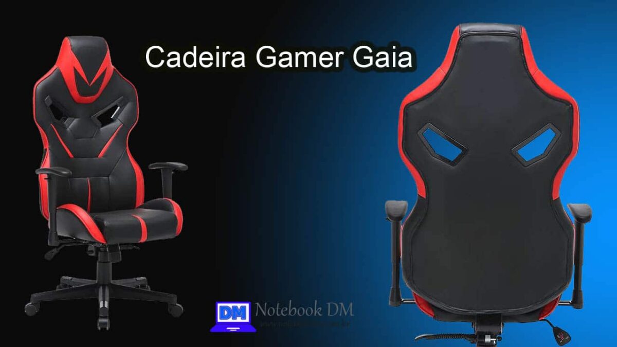 Cadeira Gamer Gaia Preta e Vermelha para você sentar, relaxa e jogar de forma confortável !