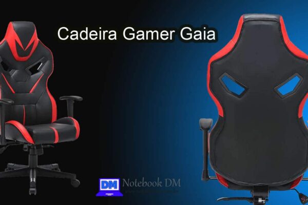 Cadeira Gamer Gaia Preta e Vermelha para você sentar, relaxa e jogar de forma confortável !